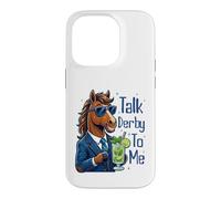 Talk Derby to Me Funny Cool Racing Horse Men Women Coque pour iPhone 14 Pro