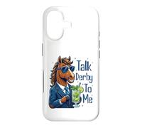 Talk Derby to Me Funny Cool Racing Horse Men Women Coque pour iPhone 17