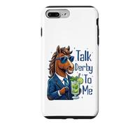 Talk Derby to Me Funny Cool Racing Horse Men Women Coque pour iPhone 7 Plus/8 Plus