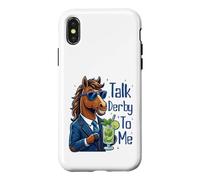 Talk Derby to Me Funny Cool Racing Horse Men Women Coque pour iPhone X/XS
