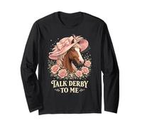 Talk Derby to Me Funny Derby Horse with Hat, Roses & Charm Manche Longue