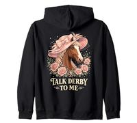 Talk Derby to Me Funny Derby Horse with Hat, Roses & Charm Sweat à Capuche
