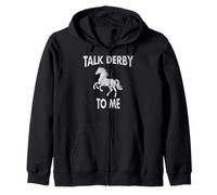 Talk Derby to Me Funny Horse Rider #25D1C Sweat à Capuche