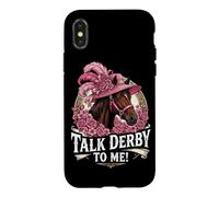 Talk Derby to Me Horse Riding Derby Lover Horse Racing Coque pour iPhone X/XS