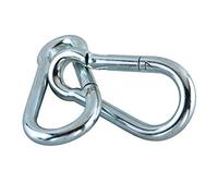 Talk-Point GmbH Lot de 2 mousquetons avec fermeture à cliquet Différentes tailles, 60mm x 6mm