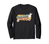 Talk Shit Get Hit, Funny Groovy Hippy Années 60 Tough Girl Guy Manche Longue