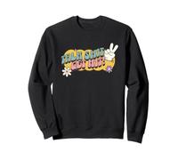 Talk Shit Get Hit, Funny Groovy Hippy Années 60 Tough Girl Guy Sweatshirt