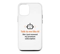 Talk to Me Like AI Digital Marketing Humour Coque pour iPhone 12/12 Pro