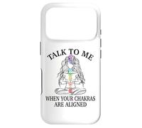 Talk to Me When Your Chakras are Aligned Cadeau de Yoga Humoristique Coque pour iPhone 17 Pro