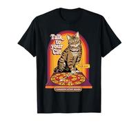 Talk to Your Cat Sarcastic Retro Vintage Funny Adult Humor T-Shirt