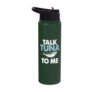 Talk Tuna to Me Pêche au thon Stainless Steel Insulated Water Bottle