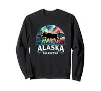 Talkeetna Alaska Aurora Borealis Souvenir d'élan Sweatshirt