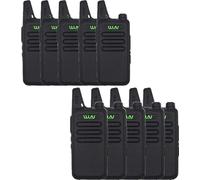 Talkie-walkie, 16 canaux, connecteur de charge de type C, noir-10PCS, EU