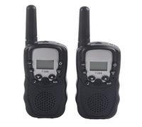 talkie-walkie avec clip de ceinture paire de talkies-walkies interphone 2PCS Jouet de Talkie-walkie Noir