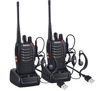 Talkie-walkie BaoFeng BF-888s - Longue portée - USB rechargeable - Casque - Torche LED