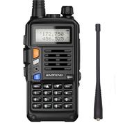 Talkie Walkie BaoFeng UV-S9 Plus Rechargeable Batterie 2800 mAh Portée 8-10KM VHFUHF Dual Bande 128 Canaux 8W Noir