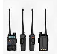 Talkie-walkie bidirectionnel longue portee UV5R double bande pour communications exterieures et d'urgence au Royaume-Uni