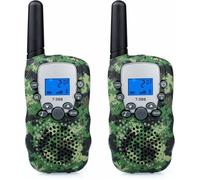 Talkie Walkie Camouflage 3km Longue Portee, Paire de Talkies Walkies Takie-Walkie Enfant Talky Walky Batterie Toki Walki(2 pièces)