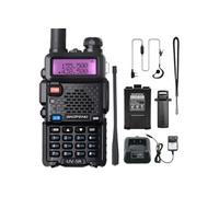 Talkie-walkie,ELVANZA,talkie-walkie haute puissance 8 W,talkie-walkie FM double bande,double bande UHF+VHF avec double affichage,128 canaux,portée de