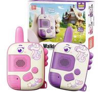 Talkie Walkie Enfants - 1000 Pieds de Distance - Cadeau Licorne Fille Garçons 4 5 6 7 8 9 10Ans - Walky Talky Jeux Extérieur