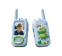 Talkie-Walkie | Kit De 2 Appareils Rechargeables avec Caméra HD Amusants | Motif Dinosaure Talkies-Walkies pour | pour Jeux Intérieur Extérieur Cadeaux 3 12 Ans