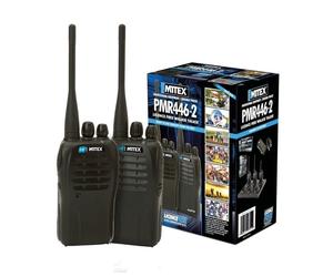 Talkie-walkie Mitex PMR446 - Pack de deux Talkies walkies sans licence compacts et résistants