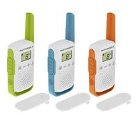 Motorola T42 radio bidirectionnelle 16 canaux Bleu, Vert, Orange, Blanc
