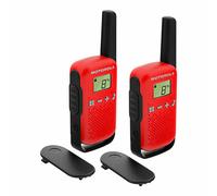 Motorola TALKABOUT T42 radio bidirectionnelle 16 canaux Noir, Rouge