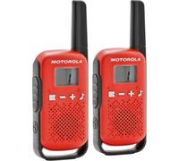 Motorola TALKABOUT T42 radio bidirectionnelle 16 canaux Noir, Rouge