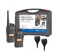 Talkie-walkie PMR - Midland - Pack de 2 - Portée 10 km - 83 canaux - 395x106x295 mm - Sécurité C1145.S1 - G18 Pro