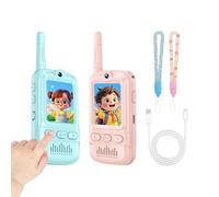 Talkie-walkie pour Deux Pièces Électroniques d'Extérieur Rechargeables | Intercom Vidéo Bidirectionnel Talkies-Walkies Pour Garçons Et Filles Anniversaire Et Noël