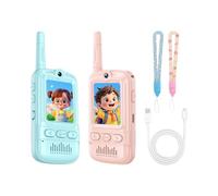 Talkie-walkie pour, Jeu De 2 Talkies-Walkies Électroniques pour Interaction Parent-Enfant, Jouet Talkie-Walkie avec Caméra pour, pour Le Camping, La Randonnée, Les Voyages, Les Jeux Familiaux Et