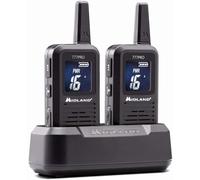 - Talkie Walkie Professionnel 6Km 777 Pro, 2 Radio Récepteur Émetteur Pour Sécurité, 85 Canaux - 16 Pmr446/69 Lpd, 38 Ctcss E 104 Dcs, Autonomie 14H, Écran Numérique Et Piles Rechargeables