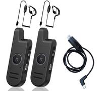Talkie-walkie Radtel RT13 Super Mini, rechargeable, mains libres VOX, radio bidirectionnelle professionnelle PMR pour restaurants, salons de coiffure, hôtels (lot de 2 + écouteurs + câble de programma
