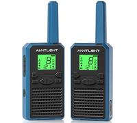 Talkie Walkie Rechargeable à Grande Batterie de 1500 mAh avec des écouteurs de Haute Qualité Talkie Walkie Longue Portée avec 8 Canaux et 121 Codes de Sécurité pour Randonnées, Camping (2 pcs)