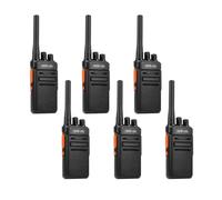 Talkie Walkie Rechargeable HESENATE HT66 PMR446 16 Canaux CTCSS/DCS VOX 1200 mAh USB-C 1 à 3 kilomètres Loisirs en Famille Activités Communautaires (6 Pièces)