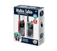 Talkie-Walkie Rechargeable Longue Portée 5 km - Lot de 2 avec Batteries Lithium et Chargeur Double - 16 Canaux, Lampe, Clip Ceinture - Conversations Claires - Enfant & Adulte dès 8 Ans - BUKI France