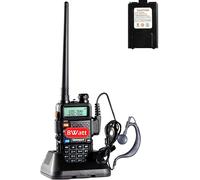 Talkie-walkie sans entrave UV-5R Double Bande 65MHz 108MHz VHF/UHF LED FM 128 canaux de mémoire Radio 2 Voies Émetteur-récepteur FM Radio Support VOX câble d'alimentation UE