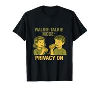 Talkie-walkie Y2K Nostalgia Années 90 Graphique de confidentialité T-Shirt