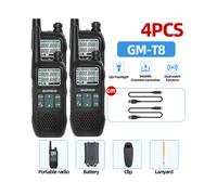 Talkies-walkies GM-T8 NOAA longue portée, prise USB, lot de 4