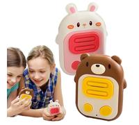 Talkies-walkies portables, talkies-walkies pour,Robots Walkies Talkies en forme de lapin et d'ours à piles 2 pièces - Talkies-walkies muets sans fil à interaction parent-enfant pour le camping et la