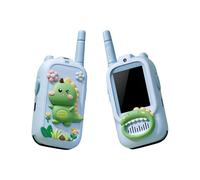 Talkies-Walkies pour,2 Pièces Longue Portée Rechargeable Cadeau De Noël avec Caméra HD | Talkie-Walkie Motif Dinosaure | pour 3-12 Ans Noël Anniversaire Garçons