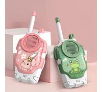 Talkies-walkies pour enfants (lot de 2), portée de 200 m, plastique ABS léger, son clair, utilisation en extérieur/camping, cadeau d'anniversaire