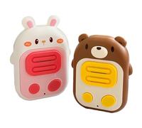 Talkies-Walkies pour,Talkies-Walkies pour - 2 pièces d'interaction Parent-Enfant à Piles talkies-Walkies en Forme de Lapin et d'ours | Talkies-Walkies muets sans Fil à Interaction Parent-Enfant pour