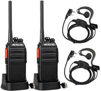 Talkies-walkies Retevis RT24, radio longue portée avec oreillette, chargeur USB pour la famille, le camping, le cyclisme, les événements