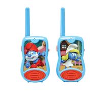Lexibook, Les Schtroumpfs, Talkie-Walkies 200m, Jeu de Communication pour Enfant, 2 canaux de Communication, Clip Ceinture, à Piles, Bleu, TW12SF
