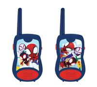 Lexibook, Spidey et Ses Amis extraordinaires, Talkie-Walkies 200m, Jeu de Communication pour Enfant, 2 canaux de Communication, Clip Ceinture, à Piles, Bleu/Rouge, TW12SP1, Taille unique