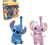Talkies-walkies Stitch & Angel 3d, Portée 500m, 2 Canaux Communication Bleu TU