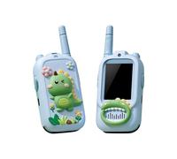Talkies-Walkies Vidéo pour,2 Pièces Longue Portée Rechargeable Cadeau De Noël avec Caméra HD - Talkies-Walkies Vidéo avec Motif Dinosaure - pour Filles et Garçons 3-12 Ans - Noël Anniversaire Intérie