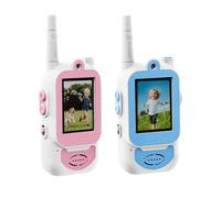 Talkies-Walkies Vidéo pour - avec 4 Modes Vocaux,Affichage à Écran | pour Jeux Familiaux Camping Divertissement Noël et